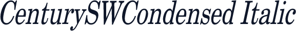 CenturySWCondensed Italic