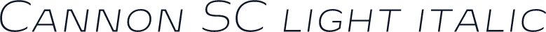 Cannon SC light italic