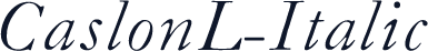 CaslonL-Italic