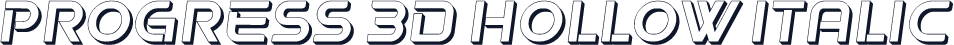 Progress 3D Hollow Italic