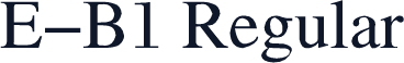 E-B1 Regular