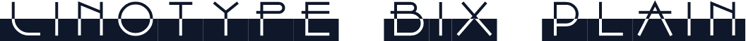 Linotype Bix Plain