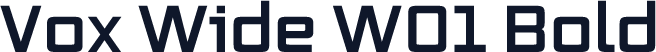 Vox Wide W01 Bold