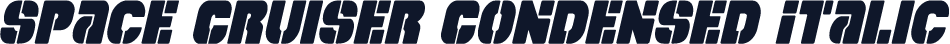 Space Cruiser Condensed Italic