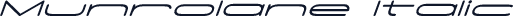 Munrolane Italic