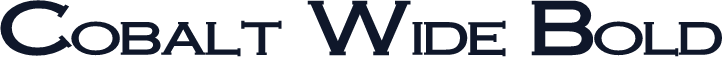 Cobalt Wide Bold