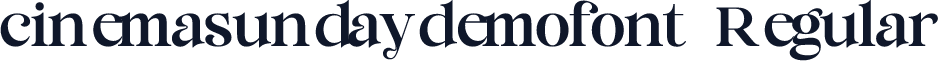 cinemasundaydemofont-Regular