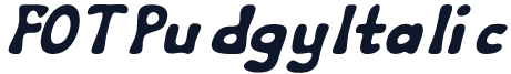 FOTPudgyItalic