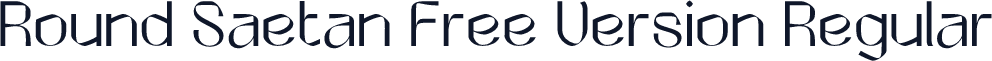 Round Saetan Free Version Regular