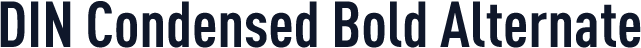 DIN Condensed Bold Alternate
