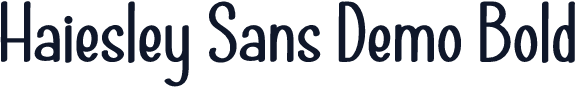 Haiesley Sans Demo Bold