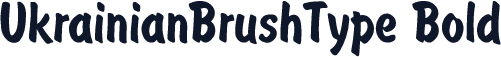 UkrainianBrushType Bold