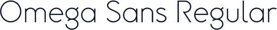 Omega Sans Regular