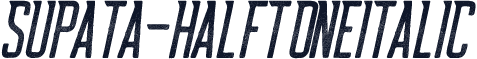 Supata-HalftoneItalic