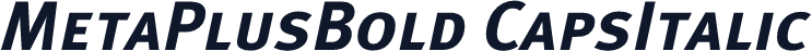 MetaPlusBold CapsItalic