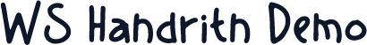 WS Handritn Demo