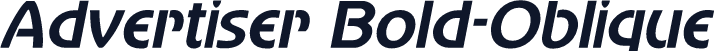 Advertiser Bold-Oblique