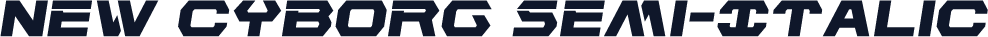 New Cyborg Semi-Italic