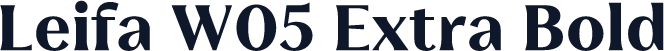 Leifa W05 Extra Bold
