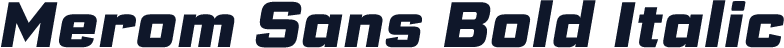 Merom Sans Bold Italic