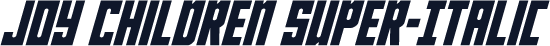 Joy Children Super-Italic