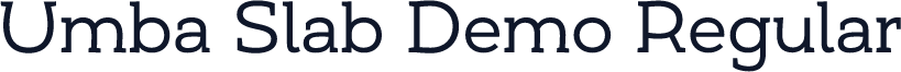 Umba Slab Demo Regular