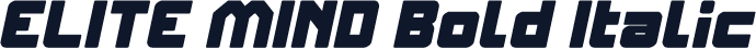 ELITE MIND Bold Italic
