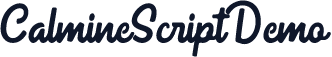 CalmineScriptDemo