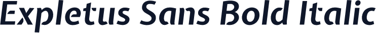 Expletus Sans Bold Italic
