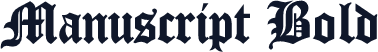 Manuscript Bold