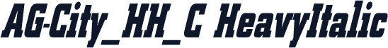 AG-City_HH_C HeavyItalic