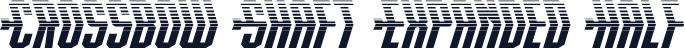 Crossbow Shaft Expanded Half