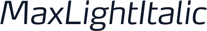 MaxLightItalic