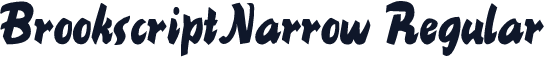 BrookscriptNarrow Regular