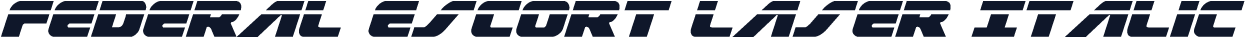 Federal Escort Laser Italic