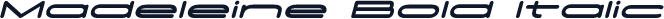 Madeleine Bold Italic