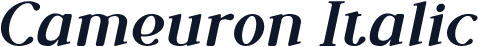 Cameuron Italic