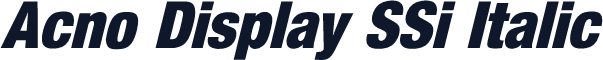 Acno Display SSi Italic