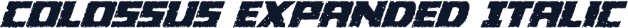 Colossus Expanded Italic