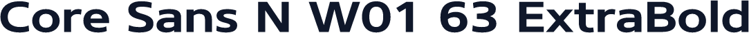 Core Sans N W01 63 ExtraBold