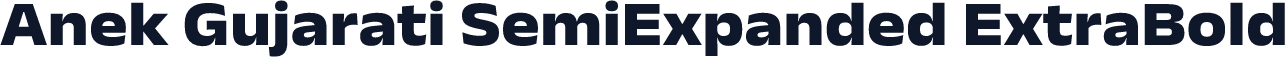 Anek Gujarati SemiExpanded ExtraBold