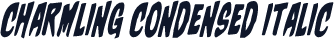 Charmling Condensed Italic