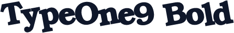 TypeOne9 Bold