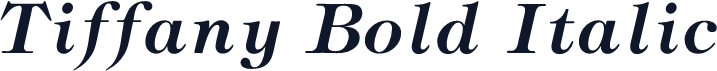 Tiffany Bold Italic