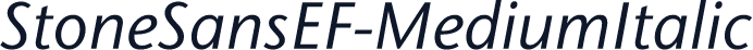StoneSansEF-MediumItalic