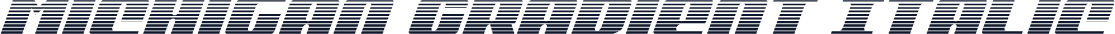 Michigan Gradient Italic