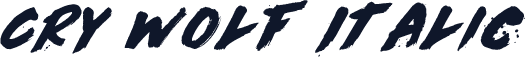 Cry Wolf Italic