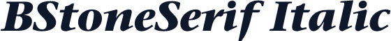 BStoneSerif Italic