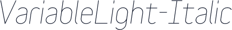 VariableLight-Italic