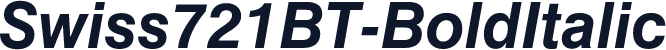 Swiss721BT-BoldItalic